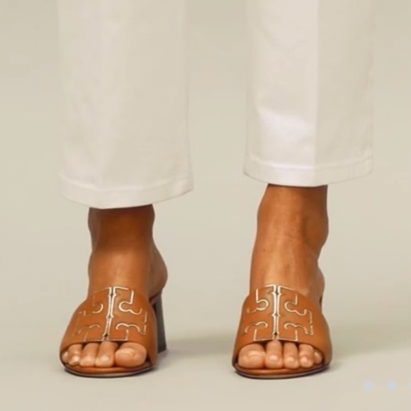 NEW! Tory Burch Ines Mid-Heel Slides Size 5 1/2 - Picture 5 of 9